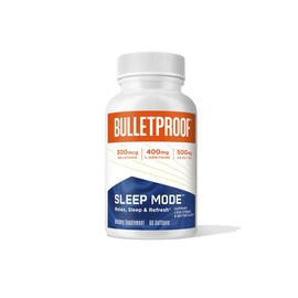 Bulletproof Sleep Mode Softgels, 60 Count, Supplement with Brain Octane C8 MCT Oil to Support Sleep