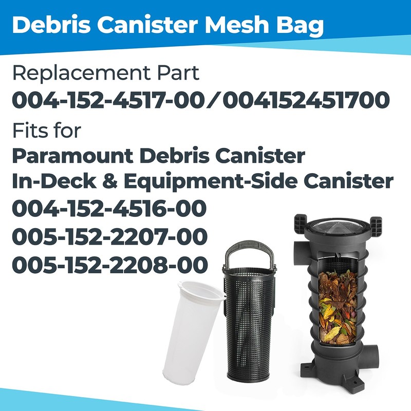PROSOCOOL Debris Canister Fine Mesh Bag 004152451700 Replacement for Paramount