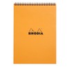 Rhodia Wirebound Notepad, A4, Square Ruling - Orange (18500C)