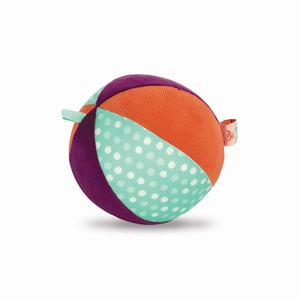B. toys by Battat – Make it Chime – Large Fabric Ball with Chiming Bell – Sensory Toy with Colors - BPA Free,15.24*15.24*15.24