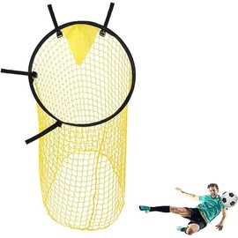 AMFUN Football Goal Target Net Football Target Net, 45 x 60 cm Football Goal Corner Shooting Targets, Football Target for Shooting Accuracy Improvement, Yellow