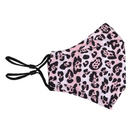 Wiederverwendbar Waschbar 3 Schichten Baumwolle Tuch - Grau & Weiß - Leoparden Druck, One Size Fits Most