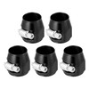 X AUTOHAUX 5 Pcs AN8 Hex Car Hose Finisher Flexible