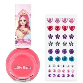 Little Bling Secret Jouju Star Goddess Jewelry Nail Set, Date Pink, 1 Piece / 리틀블링 시크릿쥬쥬 별의여신 쥬얼리네일세트, 데이트핑크, 1개
