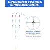 BLUEWING 18" Upgraded Fishing Spreader Bar Wave with 9" Bulb