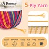 Reessy 225g Knitting Wool Acrylic Yarn Crochet Yarn Set, Super