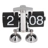 Flip Clock Quartz Movement High Accuracy Retro Style Stainless Steel