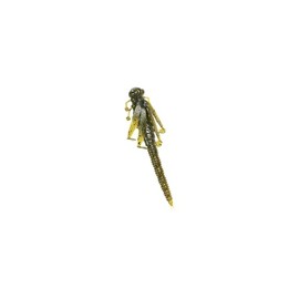 FishLab Nature Series Creature Baits Flutter Numph 4 1/4", Green Pumpkin