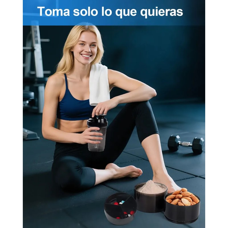 Vaso Mezclador Shaker Proteina Gym Multifuncional Y Portátil