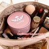 Pink Body Powder Container with 5.5" Large Powder Puff -