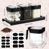 Suclain 3 Pcs Glass Coffee Station Organizer Set Coffee Containers