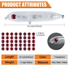 Fishing Blanks Lures Kit,10PCS Unpainted Crankbait Blank Topwater Fishing Lures Swimbait with 3D Fishing Eyes DIY Hard Lures Bait for Bass Salmon Trout Walleye Saltwater Freshwater