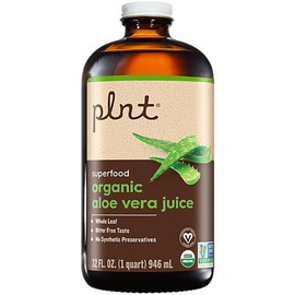 Organic Aloe Vera Juice a" Whole Leaf Superfood (32 fl. oz./16 Servings)