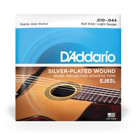 D'Addario EJ83L Gypsy Jazz Jazz Light (.010-.044) Acoustic Guitar Strings