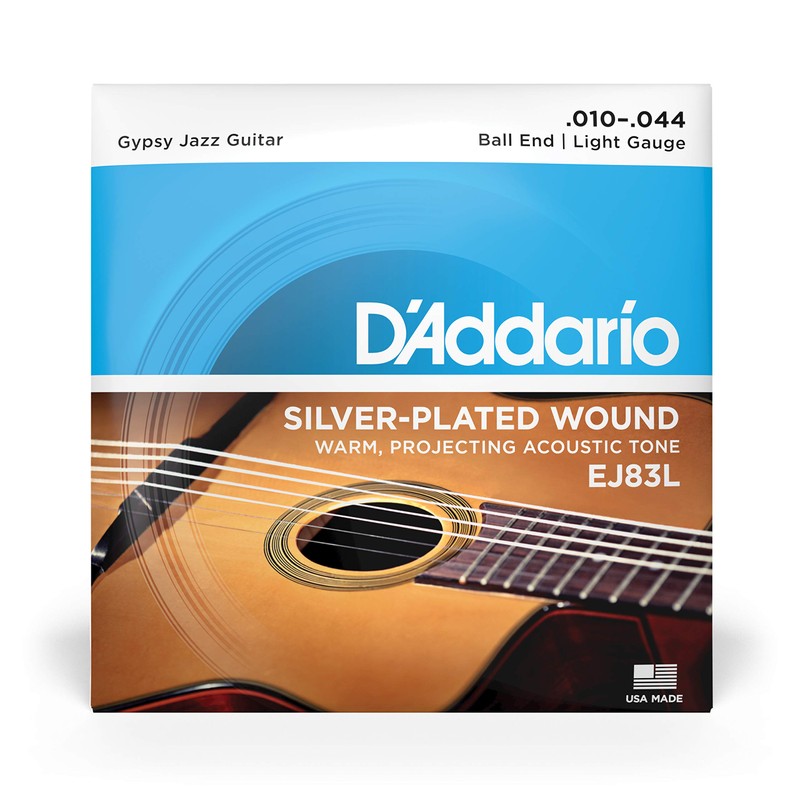 D'Addario EJ83L Gypsy Jazz Jazz Light (.010-.044) Acoustic Guitar Strings