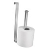 iDesign Classico Portarotoli da Serbatoio, Metallo, Argento, 19.75x16.5x61.75 cm