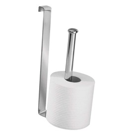 iDesign Classico Portarotoli da Serbatoio, Metallo, Argento, 19.75x16.5x61.75 cm