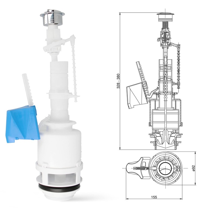 Toilet Flush Valve Drain Valve | Drainage Valve Flush Fitting