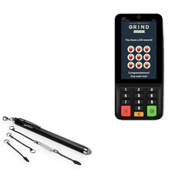 BoxWave Stylus Pen Compatible with Pax A35 - EverTouch Capacitive Stylus, Fiber Tip Capacitive Stylus Pen - Jet Black