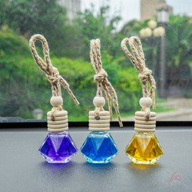 JERRY Small Transparent Empty Bottle Container for Car Air Freshener