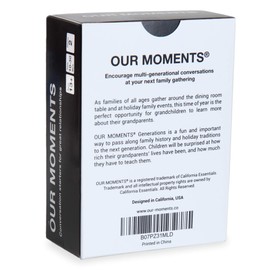 OUR MOMENTS Generations (Bundle of 2): 100 Thought Provoking Conversation Starter Questions. Grandchild to Grandparent - Fun and Meaningful Communication - Bridge The Age Gap to Strong Family Ties
