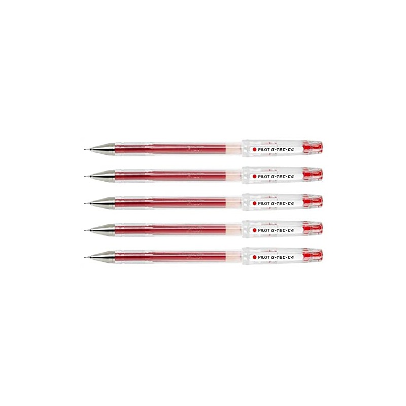 PILOT G-TEC-C4 Gel Ink Rollerball Pens Ultra Fine Tip 0.4
