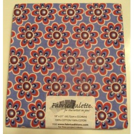 Fabric Palette 18"x21" Blue Floral - New
