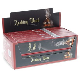 Arabian Wood Natural Incense by New Moon Aromas (12 Packs of 15 Grams) Total 120+ Incense Sticks…
