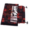 12 Pcs Stainless Steel Wooden Handle Tableware Set Outdoor 4