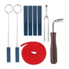 Piano Tuning Set Tool Mutes Wrench Fork Lever Felt Temperament