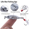 Goture Fishing Jigs,Zinc Alloy Vertical Jig Freshwater Saltwater,Jig Fishing Lures