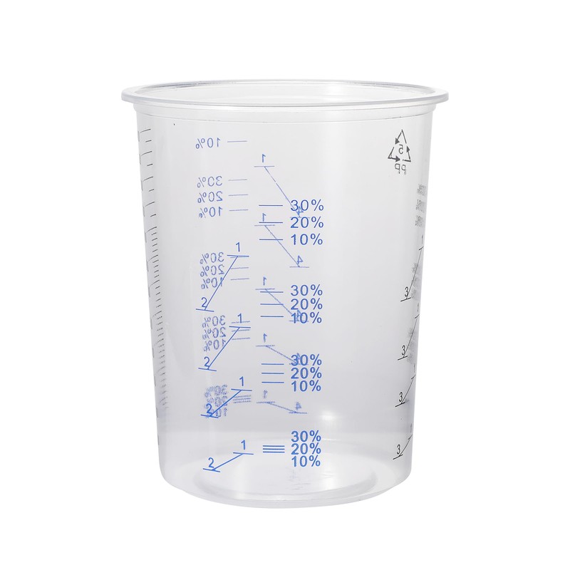 20 oz (600ML) Disposable Flexible Clear Graduated Plastic Mixing Cups