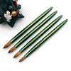 100% Kolinsky Hair Acrylic Nail Brush, Flat Shape with Cap,
