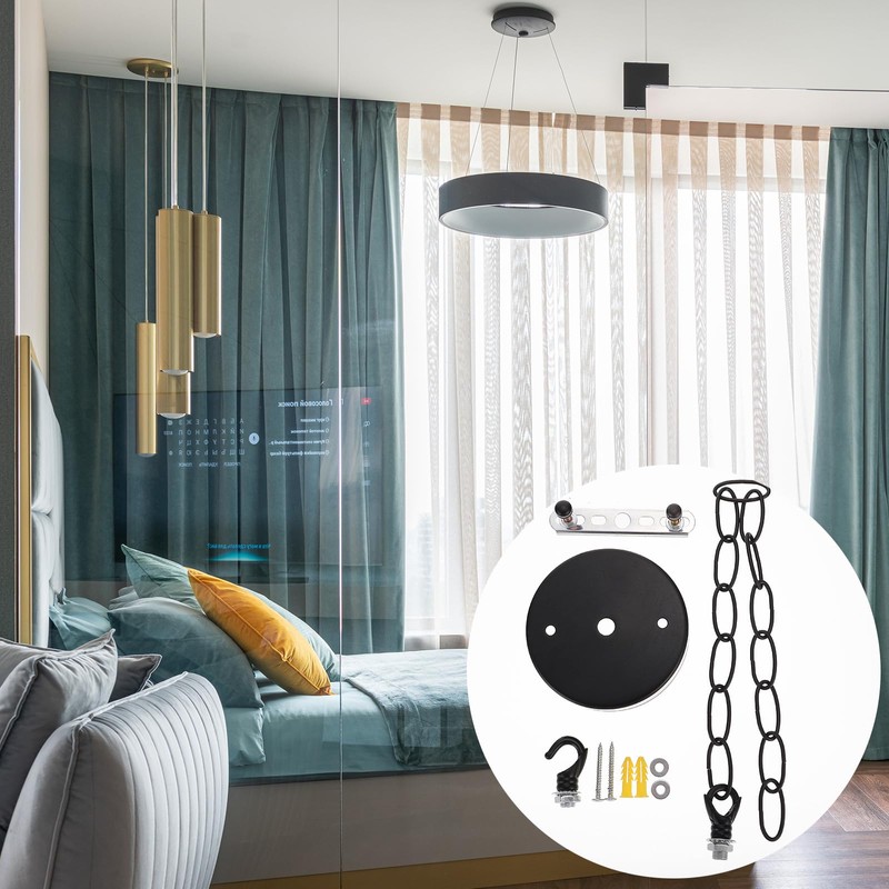 Angoily 1 Set Metal Chain for Chandelier, Lamp Hanging Chain,