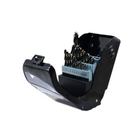 Shars 1/16-3/8" by 64ths + 1/2" 22 Pcs HSS 6542 Jobber Drill Set 135° Point Angle 404-2935 New P)