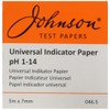 Johnson Test Papers 046.5 Universal Indicator Paper, Roll Dispenser, 5