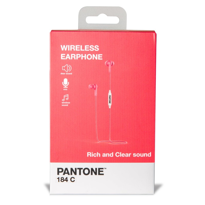 Pantone Celly PTWE001P Bluetooth Earphones, 1.2 m Length, 3.5 mm