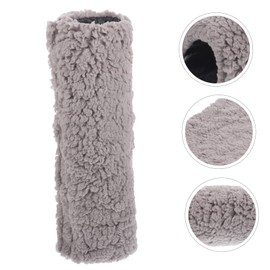 Operitacx Sherpa Armrest Cushion Plush Office Chair Arm Covers Elastic Handle Sleeve Protective Cover for Armchair Cushion Grip