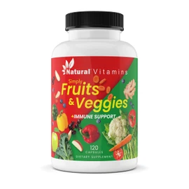Fruits & Veggies Supplement Capsules - High-Potency Daily Wellness Blend - Packed with Essential Vitamins, Antioxidants, and Minerals - Supports Balanced Nutrition & Optimal Health (Red & Green)