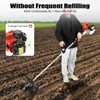 SNKOURIN Gas Powered Tiller Cultivator, 51.7CC 2-Stroke Handheld Tiller Cultivator