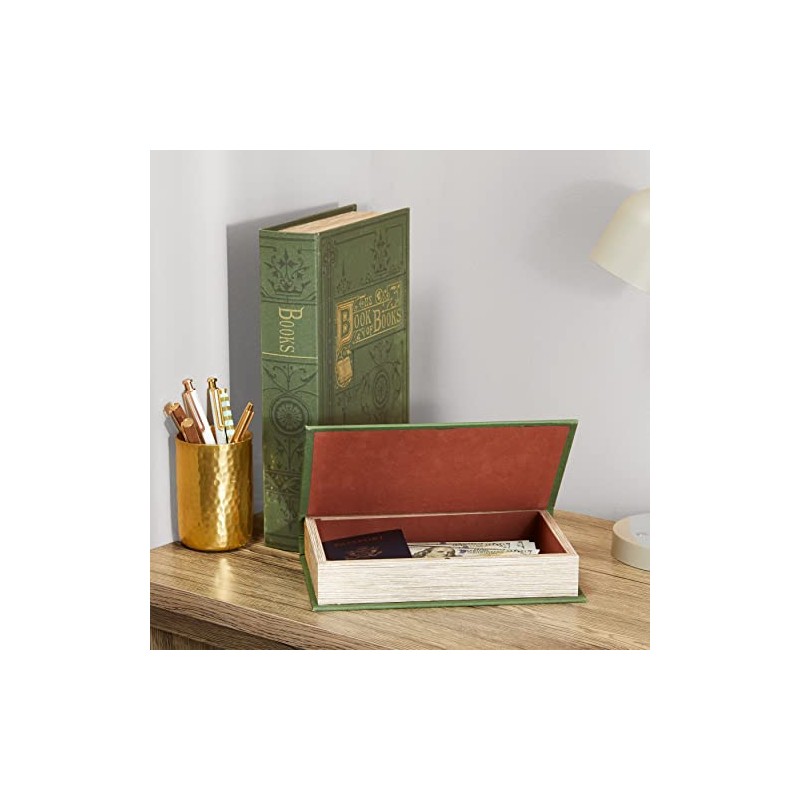 The Lakeside Collection Decorative Book Box - Secret Hiding Place
