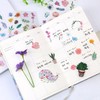12 Plant and Flower Stickers, Flower Aesthetic Stickers, DIY Material