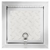 Tough Grade Aluminum Diamond Plate Compartment Door with Lock |
