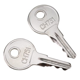DVPARTS Universal Keys CH751 Compatible with RV Campers, Storage Lockers, Boats, Display Cases, T-Handles, Side Boxes (2)