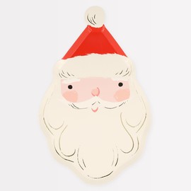 Meri Meri Jolly Christmas Santa Plates (Pack of 8)