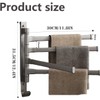 Swivel Towel Rack - Thicken 4-Arm Towel Bar, 180° Space