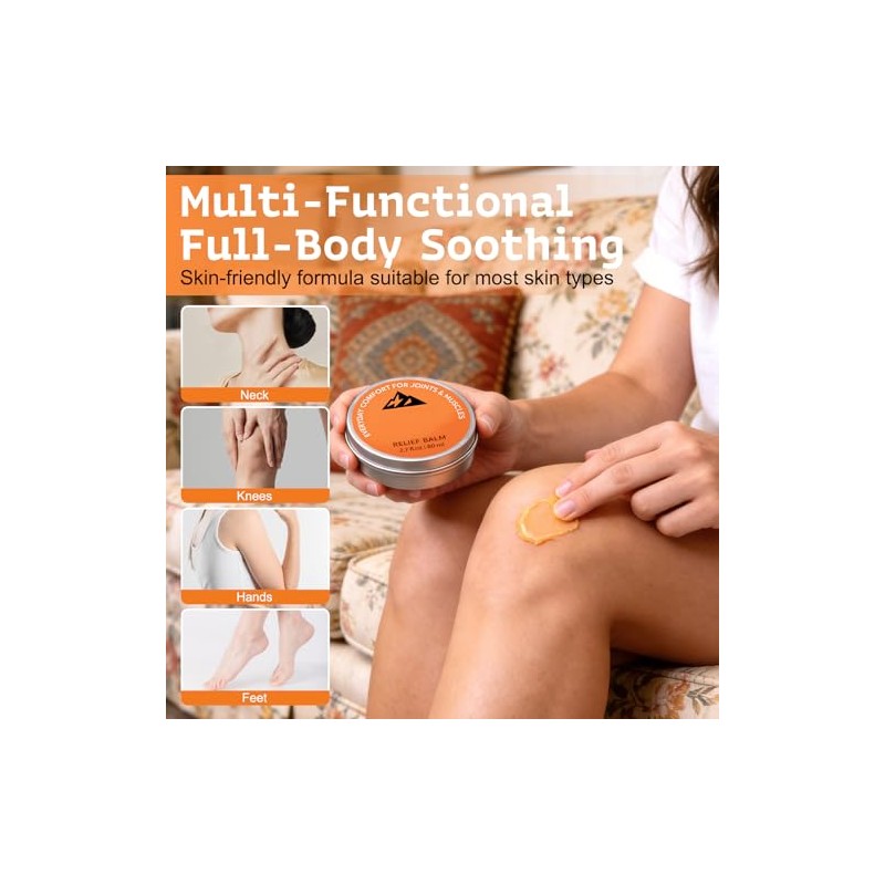 2pcs Soothing Massage Cream for Knee, Foot, Back & Joint,