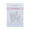 Mason Cash Girl Or Boy Silver Glitter Topper
