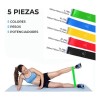 Kit De 5 Bandas Ligas De Resistencia Piernas Ejercicio Yoga