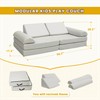 jela Kids Couch, Waterproof Kids Modular Sofa for Outdoor &